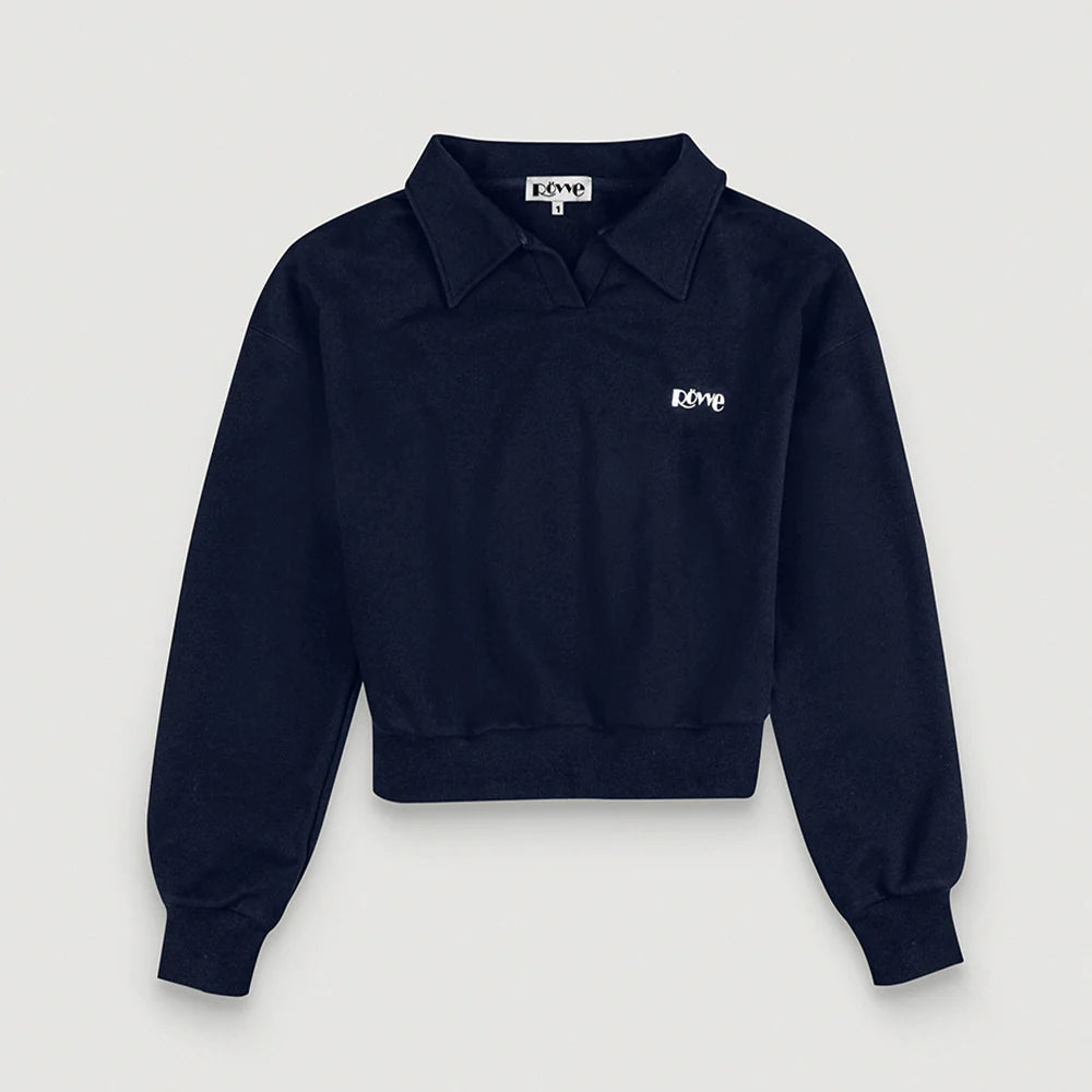 Cropped Collar Sweat Shirt