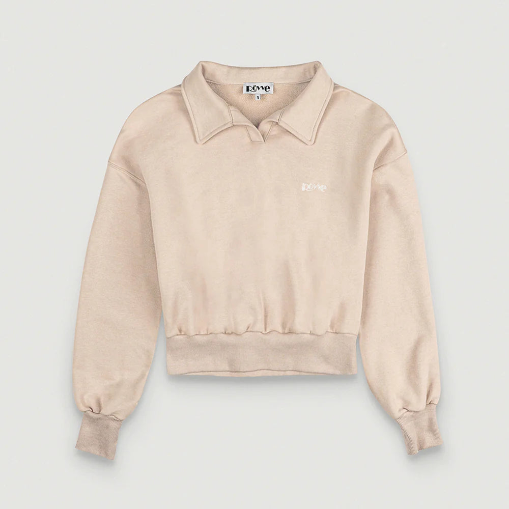 Cropped Collar Sweat Shirt