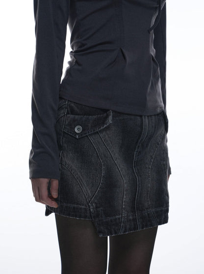 SPRAY BIKER SKIRT