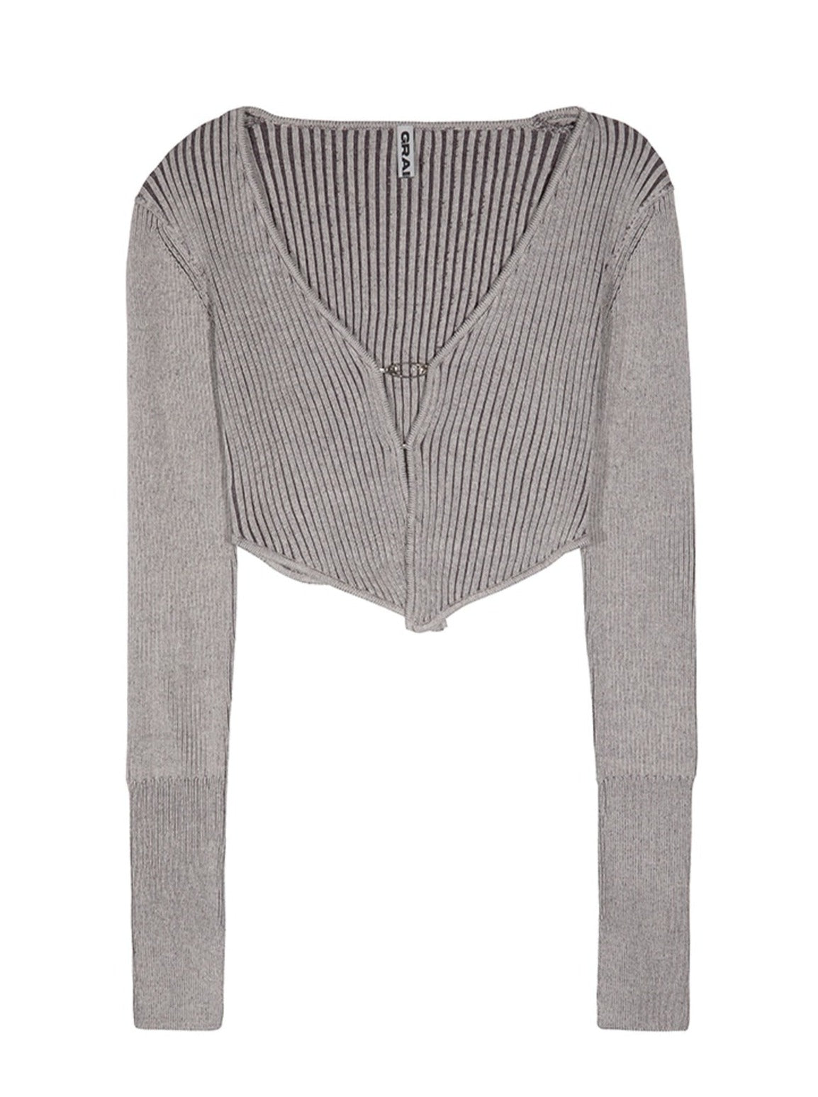 SLIM RIBBED KNIT CARDIGAN