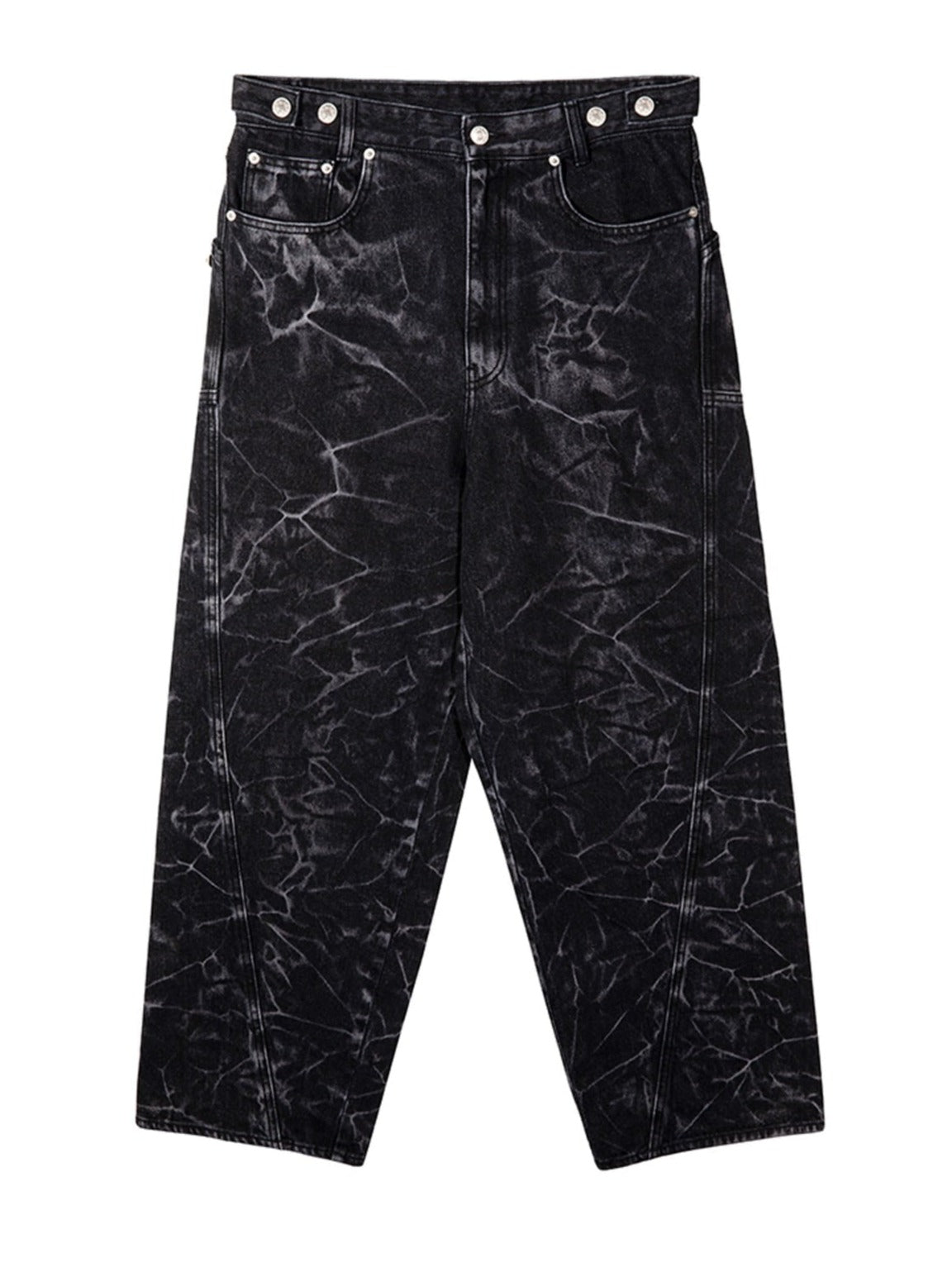 BLEACHED DENIM PANTS