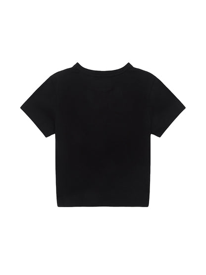 MATIN REVERSE PATCH LOGO CROP TOP