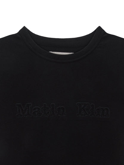 MATIN REVERSE PATCH LOGO CROP TOP