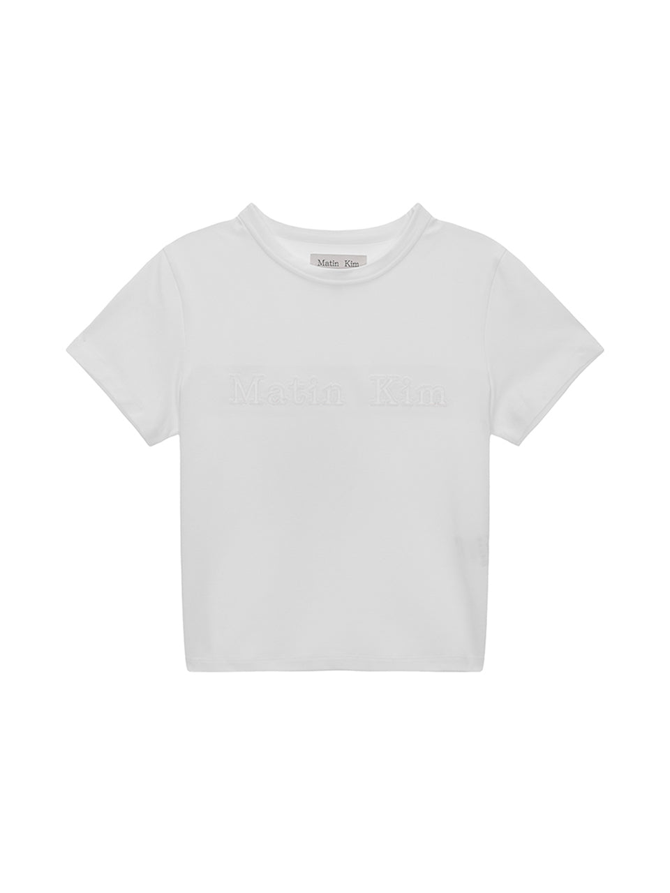 MATIN REVERSE PATCH LOGO CROP TOP