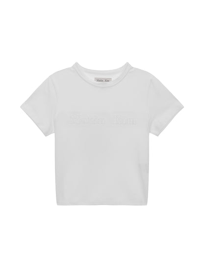 MATIN REVERSE PATCH LOGO CROP TOP